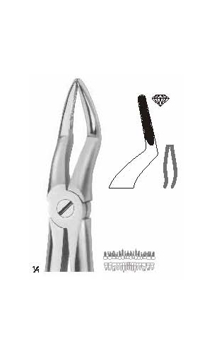 Extracting forceps Ergo,Dimond Coated,